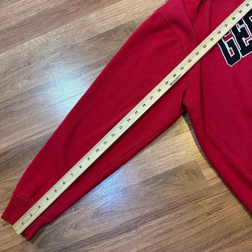 University of Georgia Bulldogs Pullover Hoodie Sweatshirt Red | Men Size XL - Picture 9 of 11